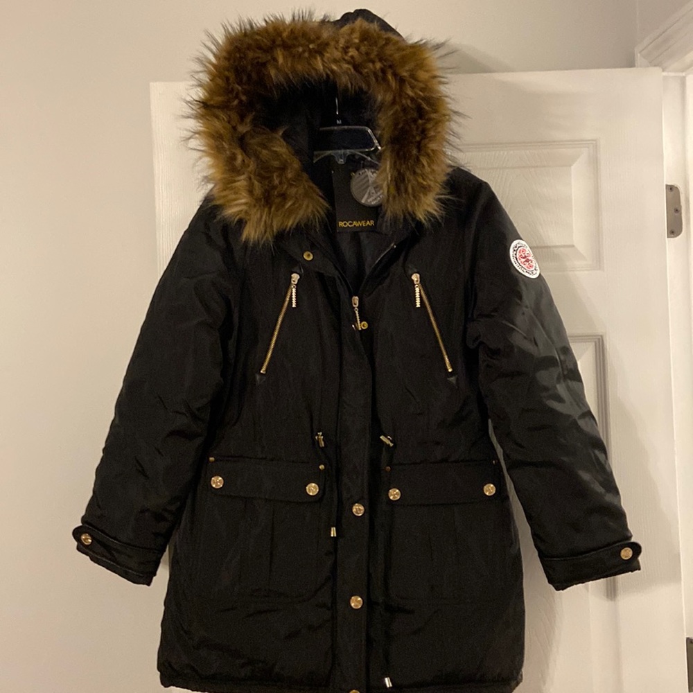 ROCAWEAR Winter Coat/Long Javket size S brand new with tag color black